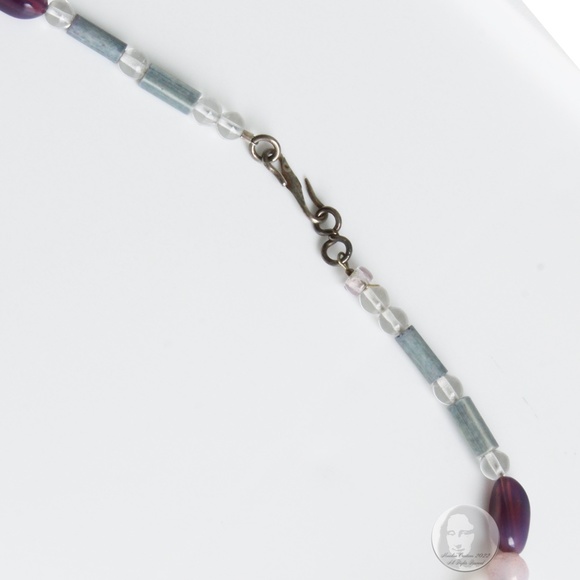 Vintage Necklace Semi Precious Stones Sterling Jeremy & Carrie Gicker 1980s HTF - Picture 7 of 13